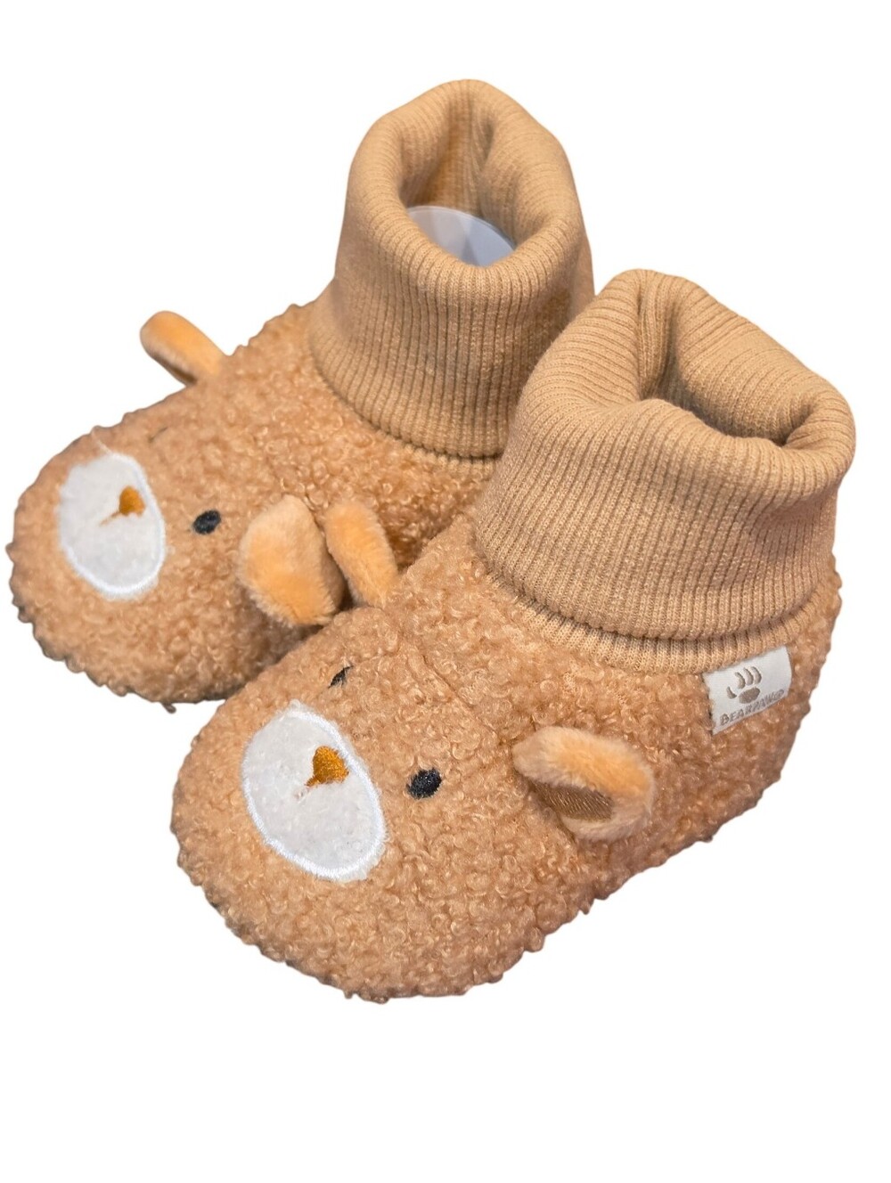 BearPaw Faux Fur Teddy Bear Cozy Booties
